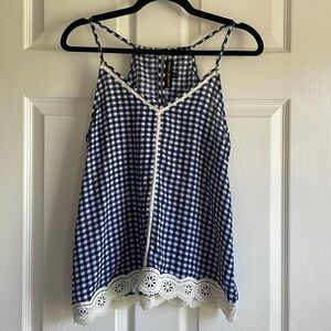 Almost Famous Buffalo Check Tank Top